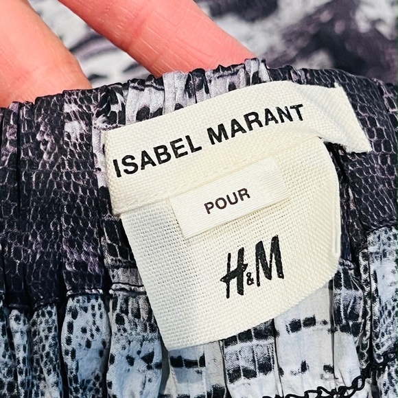 Isabel Marant Pour H&M - Beautiful layered skirt, 100% Silk, Size 8 - Picture 6 of 7